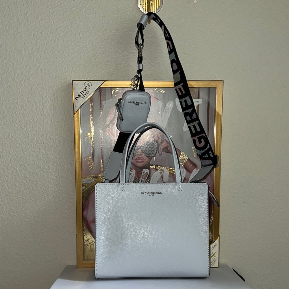 Karl Lagerfeld Crossbody Bag With A Pouch - Picture 14 of 17